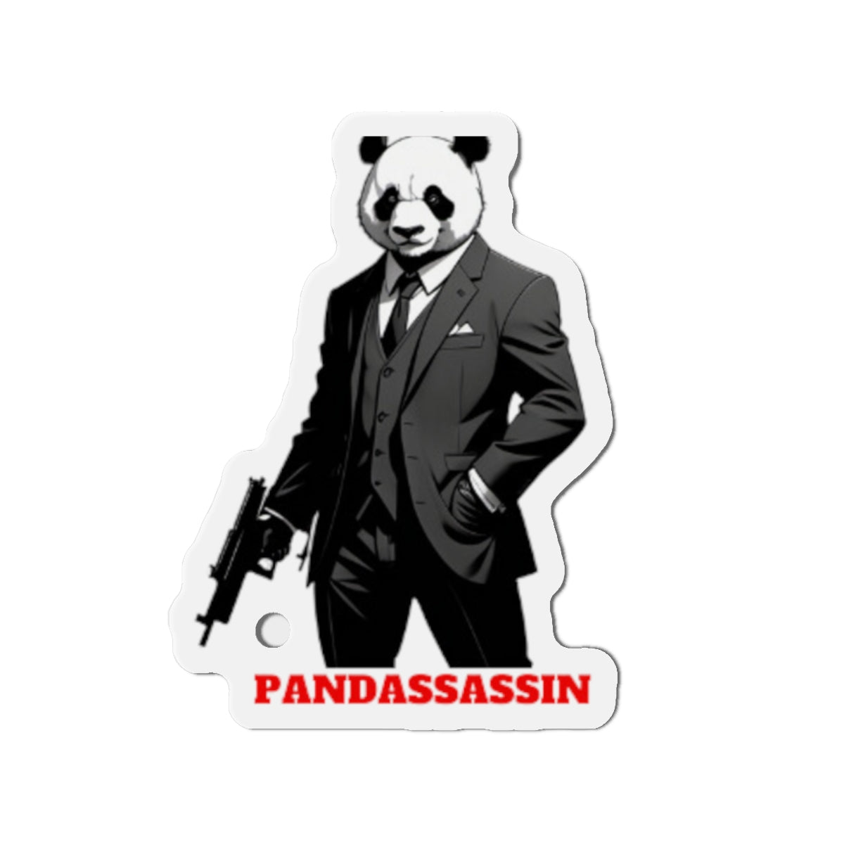 Le Panda Pandassassin Die-Cut Magnet