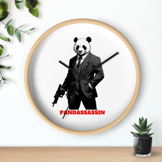 Le Panda Pandassassin Wall Clock