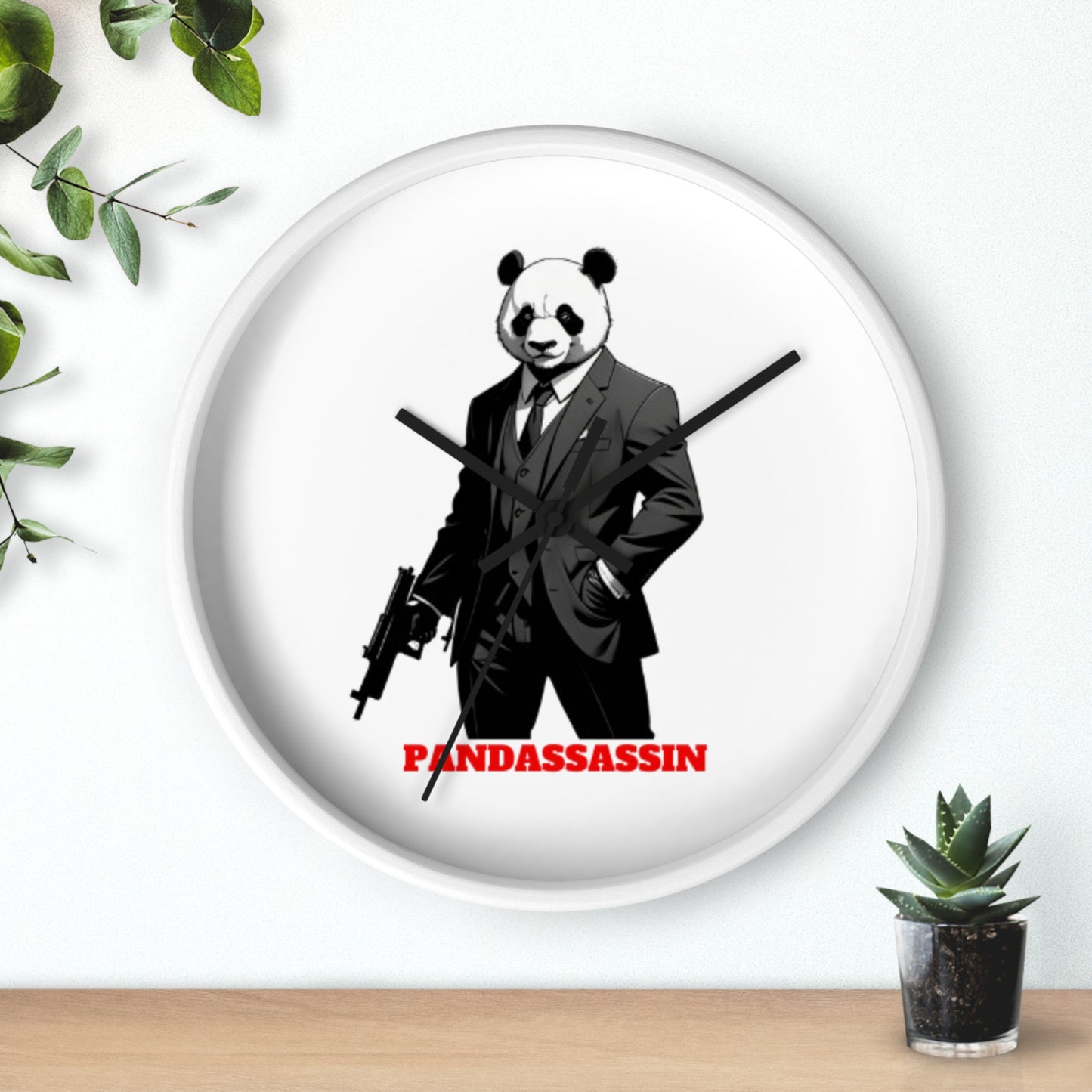 Le Panda Pandassassin Wall Clock