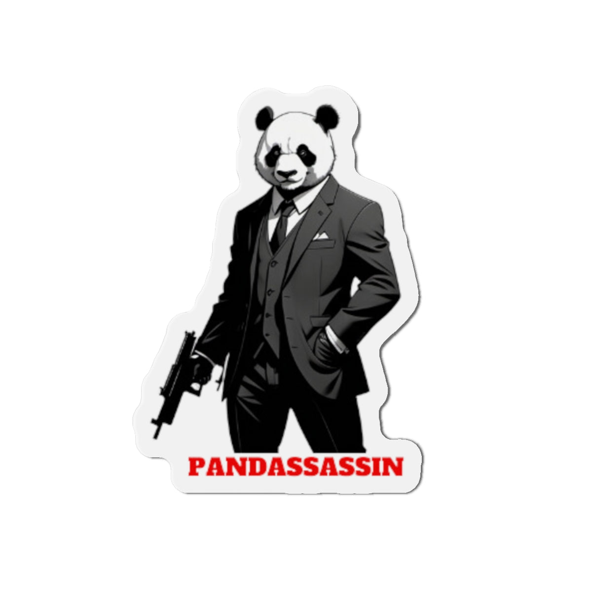 Le Panda Pandassassin Die-Cut Magnet