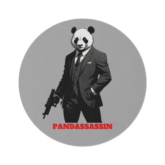 Le Panda Pandassassin Round Rug