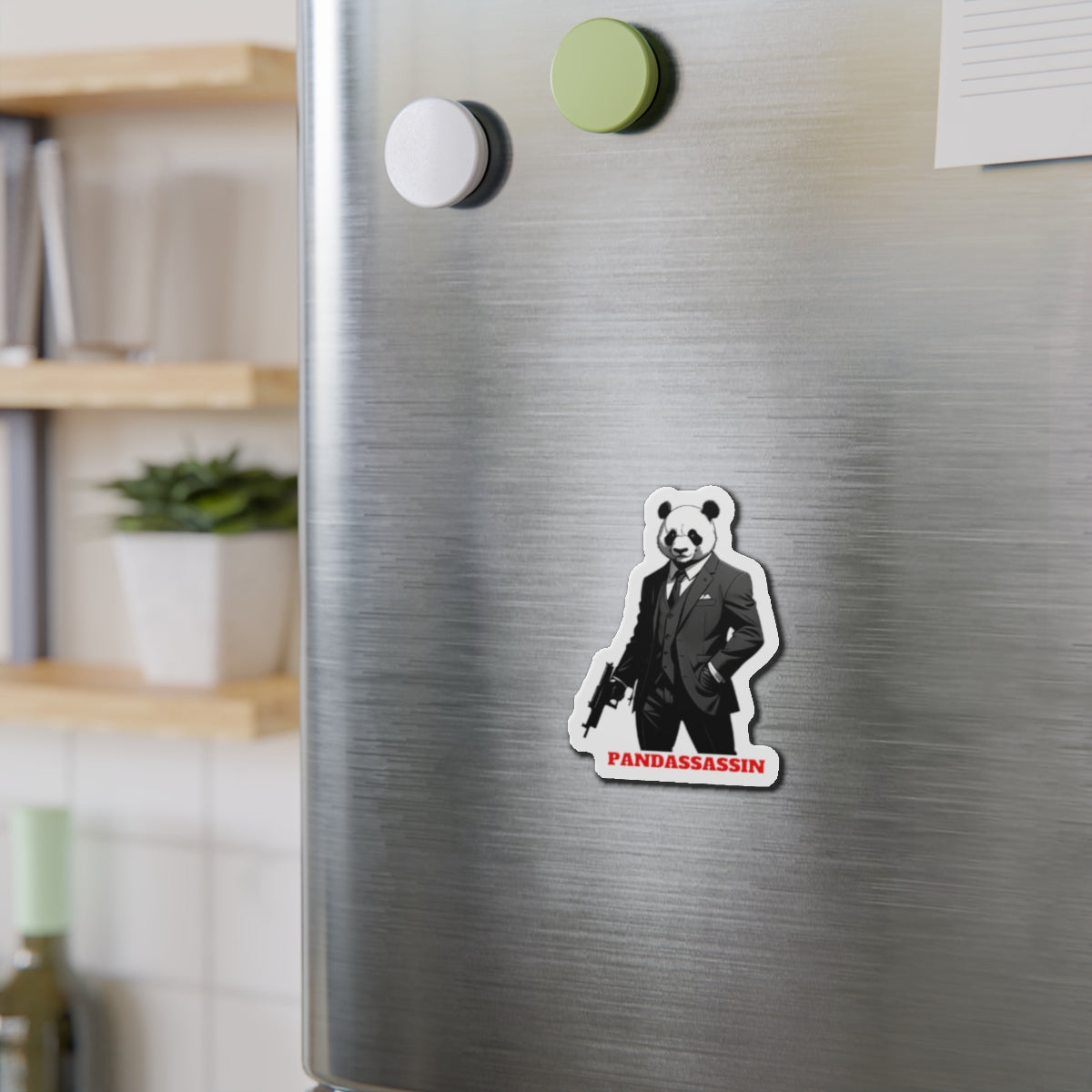 Le Panda Pandassassin Die-Cut Magnet