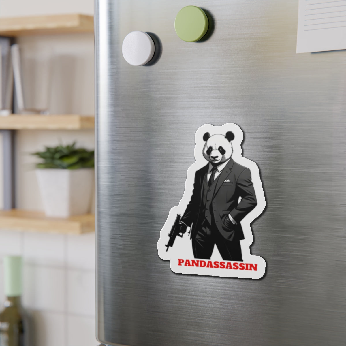 Le Panda Pandassassin Die-Cut Magnet