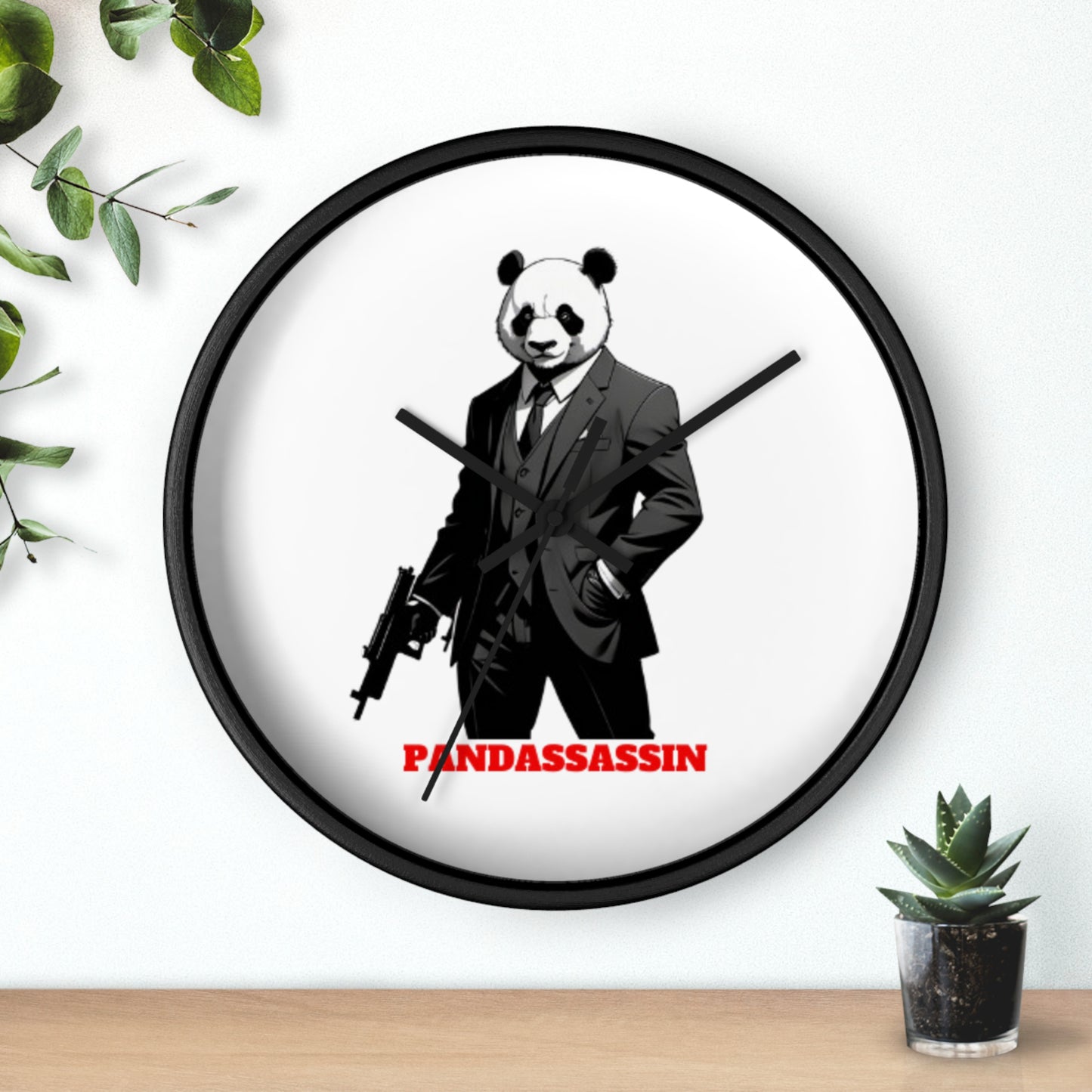 Le Panda Pandassassin Wall Clock